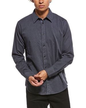 Rag & Bone Tomlin Stretch Dobby Shirt - Blue