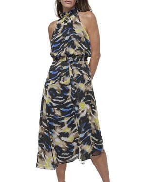DKNY Halter Midi Dress - Green