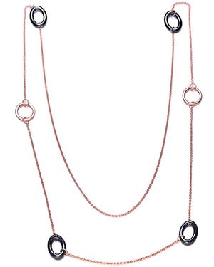Rachel Glauber Cz 32in Necklace - Metallic