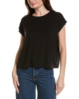 Eileen Fisher Crewneck Boxy Top - Black