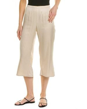 Chaser Brand Cropped Wide Leg Culotte Pant - Natural