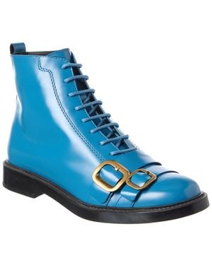 Tod's Leather Boot - Blue