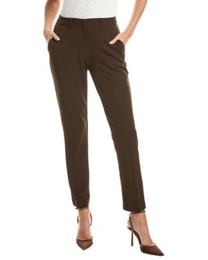 Tahari Slim Leg Ankle Pant - Brown