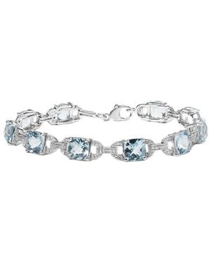 Haus of Brilliance 1.85 Ct. Tw. Diamond & Lab-Grown Topaz Tennis Bracelet - White