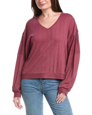 Grey State Top - Red
