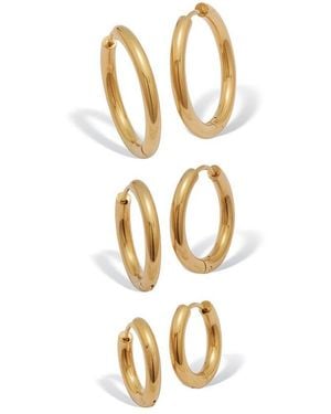 Palmbeach Jewelry Plated Stainless Steel Earring - Metallic