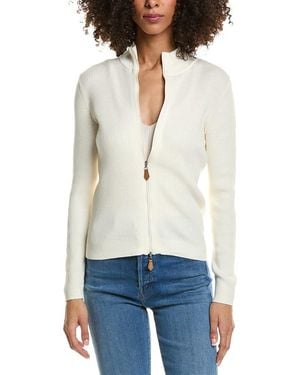 tyler boe Ribbed Cardigan - White