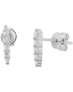 Sabrina Designs 14K 0.21 Ct. Tw. Diamond Climber Earrings - Metallic