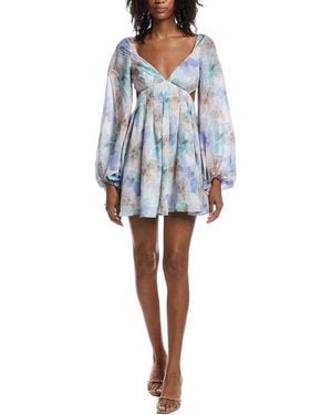 Bardot Jovie Babydoll Dress - Blue