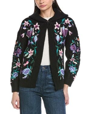 Valentino Mohair-Blend Jacket - Black
