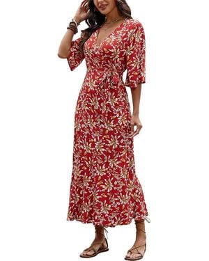 TAZGA Maxi Dress - Red