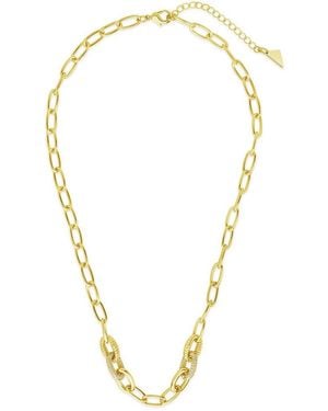Sterling Forever 14k Plated Cz Samar Necklace - Metallic
