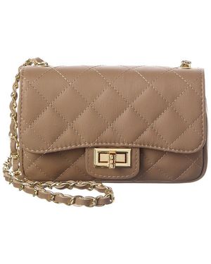 Persaman New York Nora Quilted Leather Crossbody - Brown