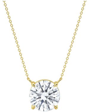 Lab Grown Diamonds 14K 6.00 Ct. Tw. Lab-Grown Diamond Necklace - Metallic