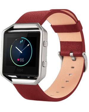 The Posh Tech Leather Watch Strap - Red