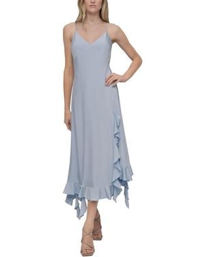 DKNY Fit And Flare Dress - Blue