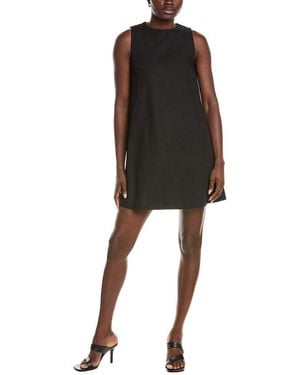 Max Mara Weekend Racer Linen-Blend Shift Dress - Black