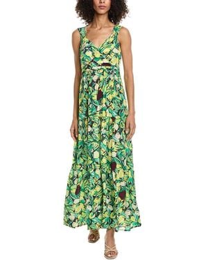 Pom Maxi Dress - Green