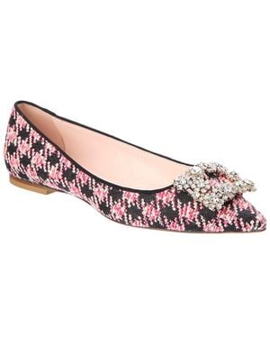 Roger Vivier Tweed Flat - Pink