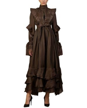 MIRA RICHI Maxi Dress - Brown