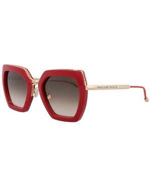 Philipp Plein Spp097S 53Mm Sunglasses - Red