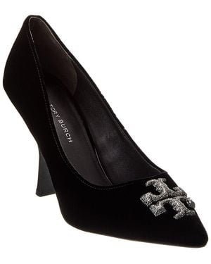 Tory Burch Eleanor Pave Velvet Pump - Black