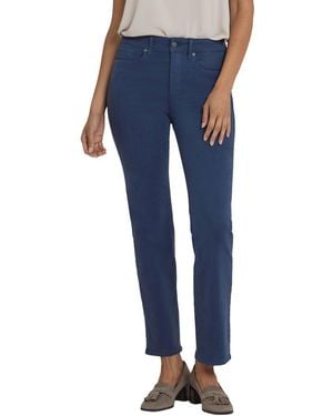 NYDJ Petite Marilyn Vintage Navy Straight Leg Jean - Blue