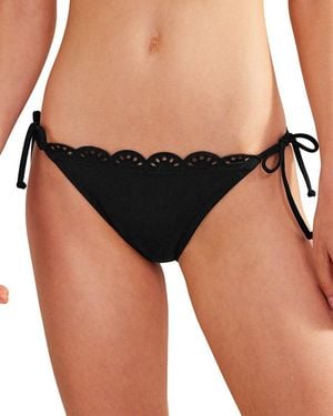 Boden Broderie Bikini Bottoms - Black