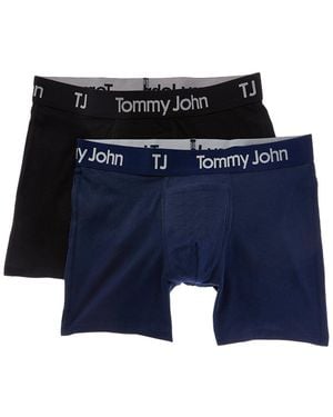 Tommy John 2Pk Stretch Boxer Brief - Blue