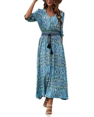 Orniya Maxi Dress - Blue