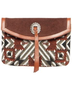 San Diego Hat Bay Sky Angelina Clutch - Brown