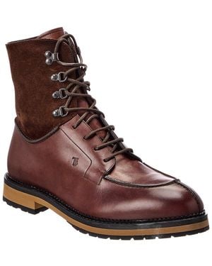 Tod's Leather & Suede Boot - Brown
