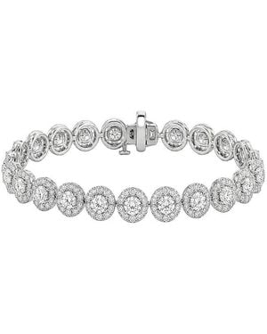 Lab Grown Diamonds 14K 10.00 Ct. Tw. Lab-Grown Diamond Fashion Bracelet - White