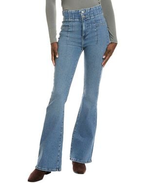 Free People Jayde Sunburst Flare Jean - Blue
