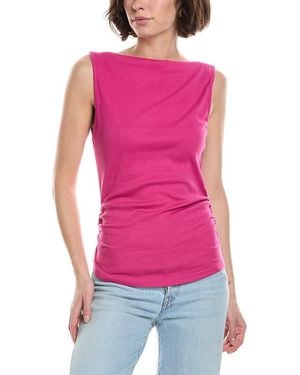 Michael Stars Coco Ruched Top - Pink