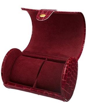 Akribos Xxiv Cylinder Watch Case - Red