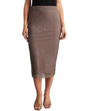 Reiss Rita Lace Skirt - Brown