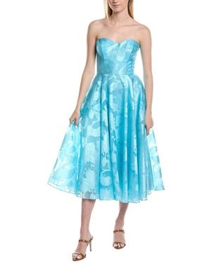 Rene Ruiz Fil Coupe Midi Dress - Blue