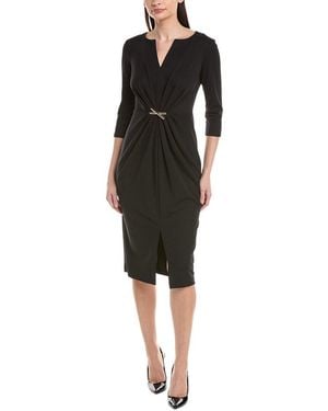 Joseph Ribkoff Solid Midi Dress - Black