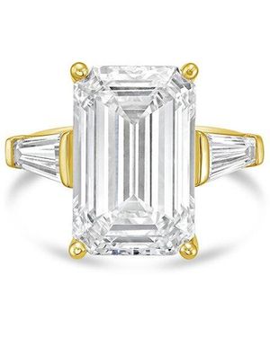 Diana M. Jewels Diana M. 18K 10.00 Ct. Tw. Lab-Grown Diamond Three-Stone Ring - White
