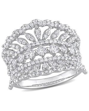 Lab Grown Diamonds 14K 1.18 Ct. Tw. Lab Grown Diamond Crown Wide Ring - White