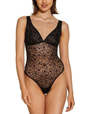 Cosabella Annabella Flock Teddy - Black