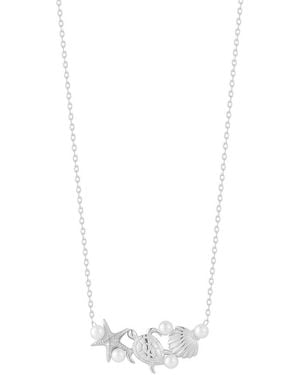 Glaze Jewelry 3Mm Pearl Necklace - White