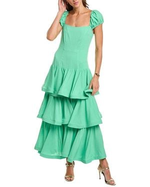 Elliatt Emilie Tiered Maxi Dress - Green