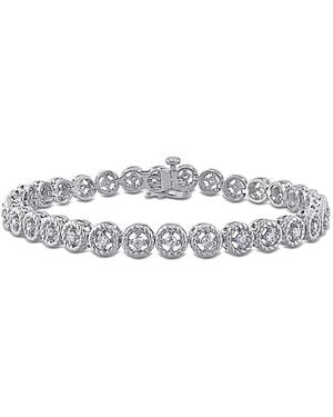 Rina Limor Silver 0.99 Ct. Tw. Diamond Bracelet - White