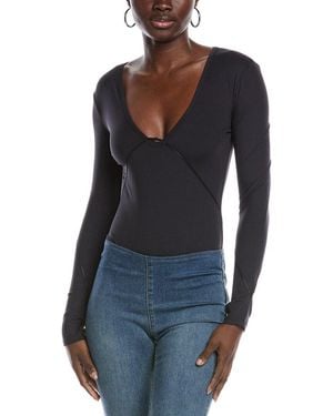 Free People Victoria Plunge Bodysuit - Blue