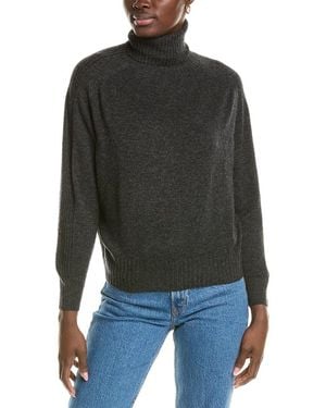 Brodie Cashmere Wool & Cashmere-Blend Overarm Rib Roll Neck Jumper - Black