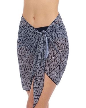 Gottex Sarong Mesh Skirt - Blue