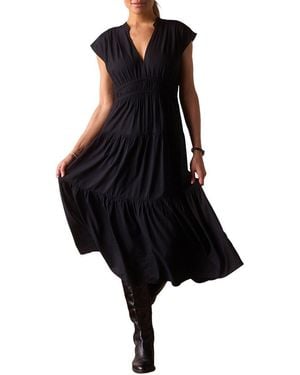 The Normal Brand Grace Midi Dress - Black