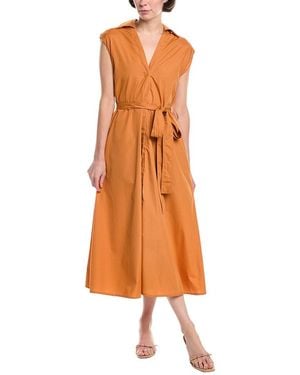 Madison Miles Midi Dress - Orange